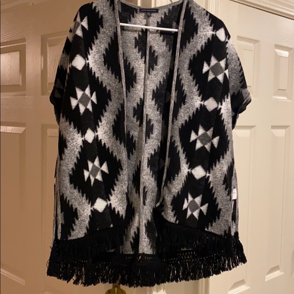 Aztec Flannel Kimono/Pancho
